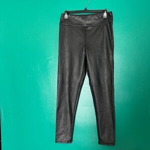 🖤✔️📞▪️White Birch Black Leather Look Pants